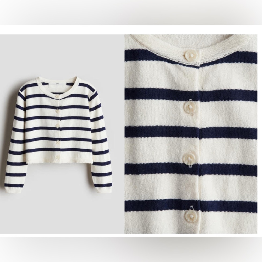 NWT H&M Kids Striped Cardigan Sweater